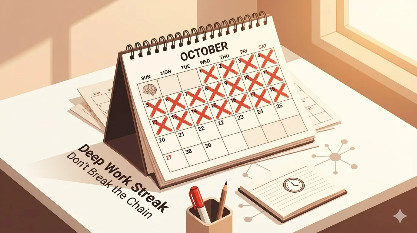Deep Work Streak Calendar