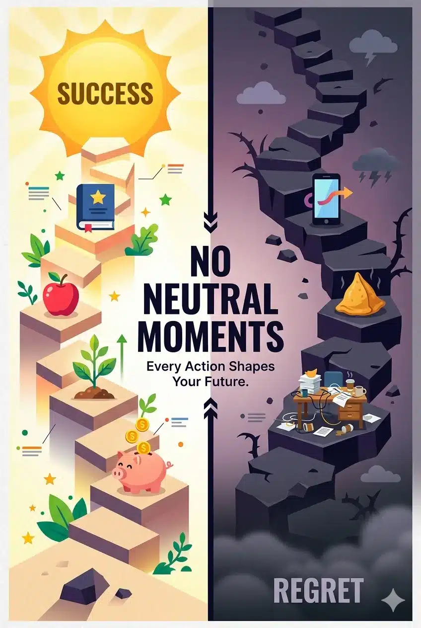 No Neutral Moments and The Compound Effect Infographic Matrix Framework