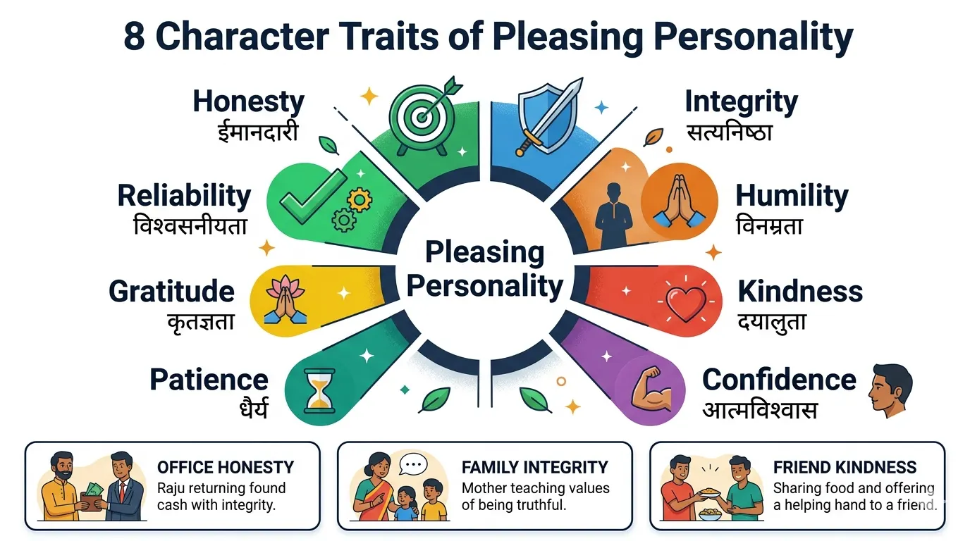 8 Character Traits of Pleasing Personality You Can Win Summary in Hindi