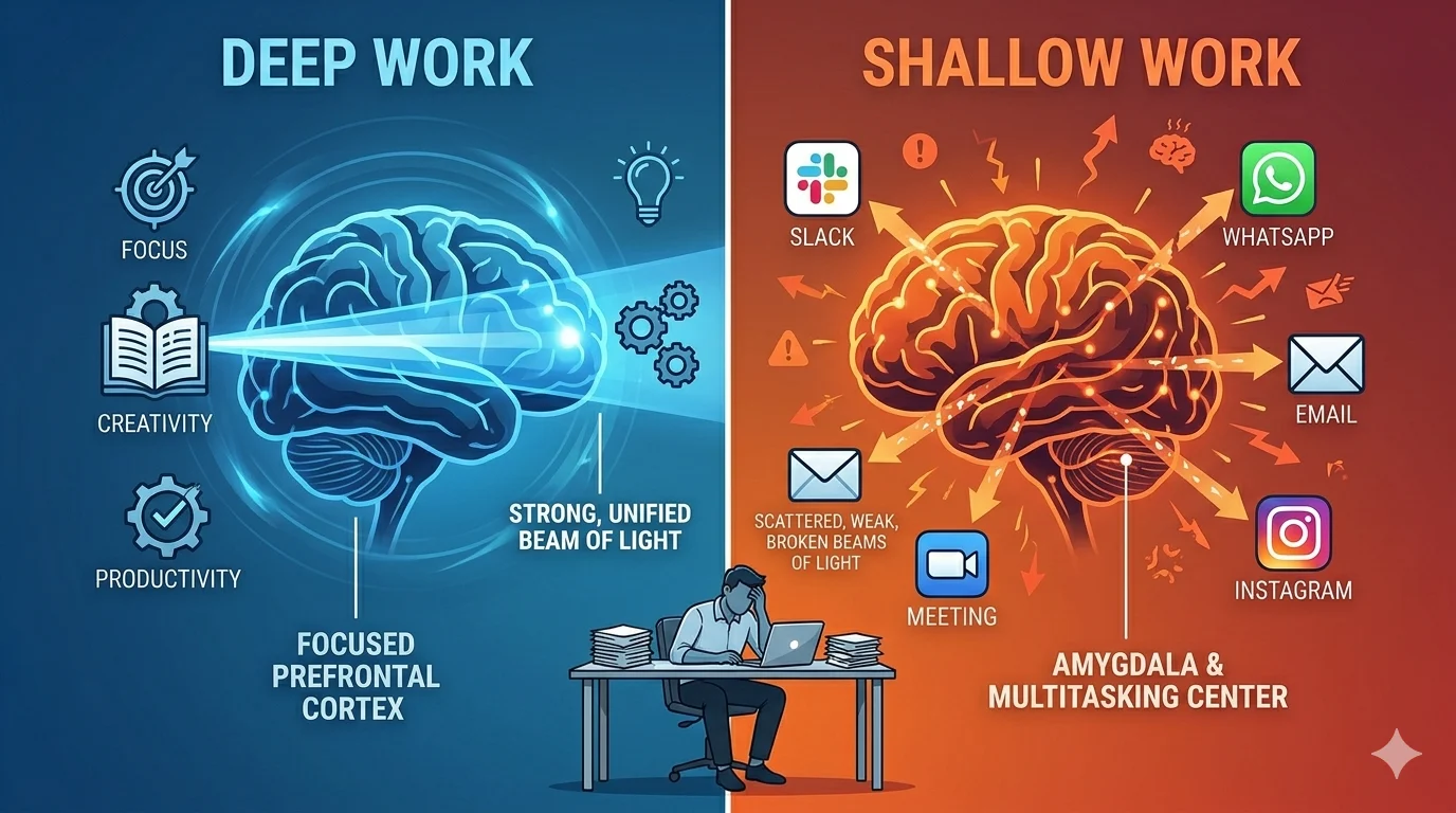 Shallow Work vs Deep Work Comparison
