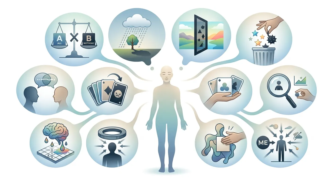 Cognitive Distortions Illustration