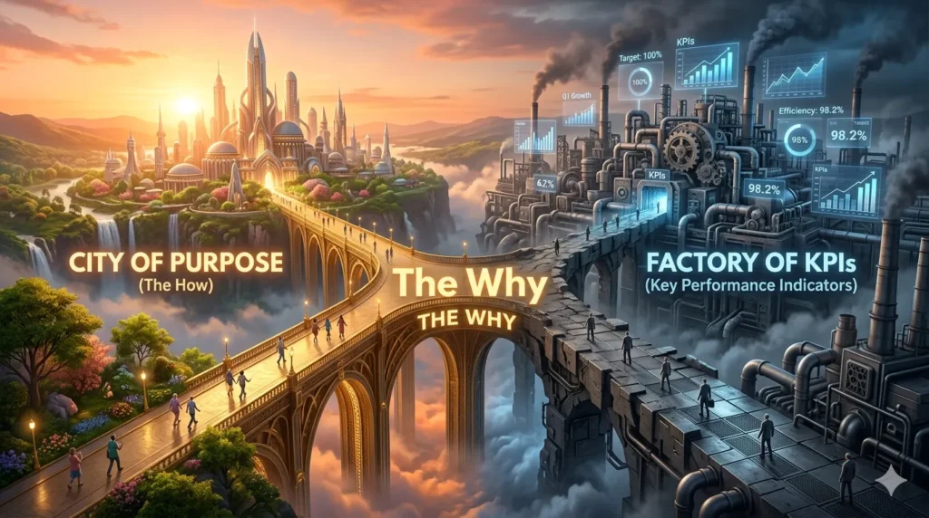 Start With Why Hindi Summary: Simon Sinek की Leadership और Business Growth की Ultimate Guide (2026 Edition) 8 The Split Illustration Start With Why Summary in Hindi